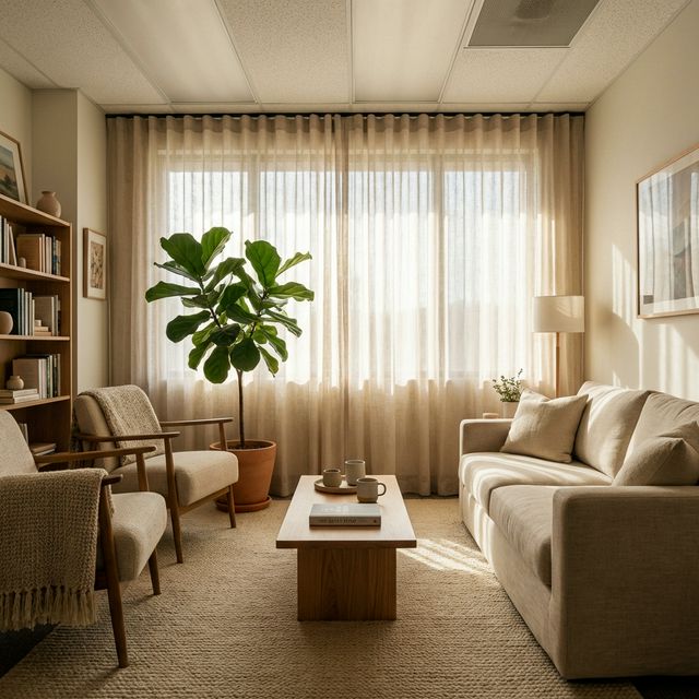 Uzman Psikolog Reyyan Tekin'in modern ve güven veren ofis ortamı